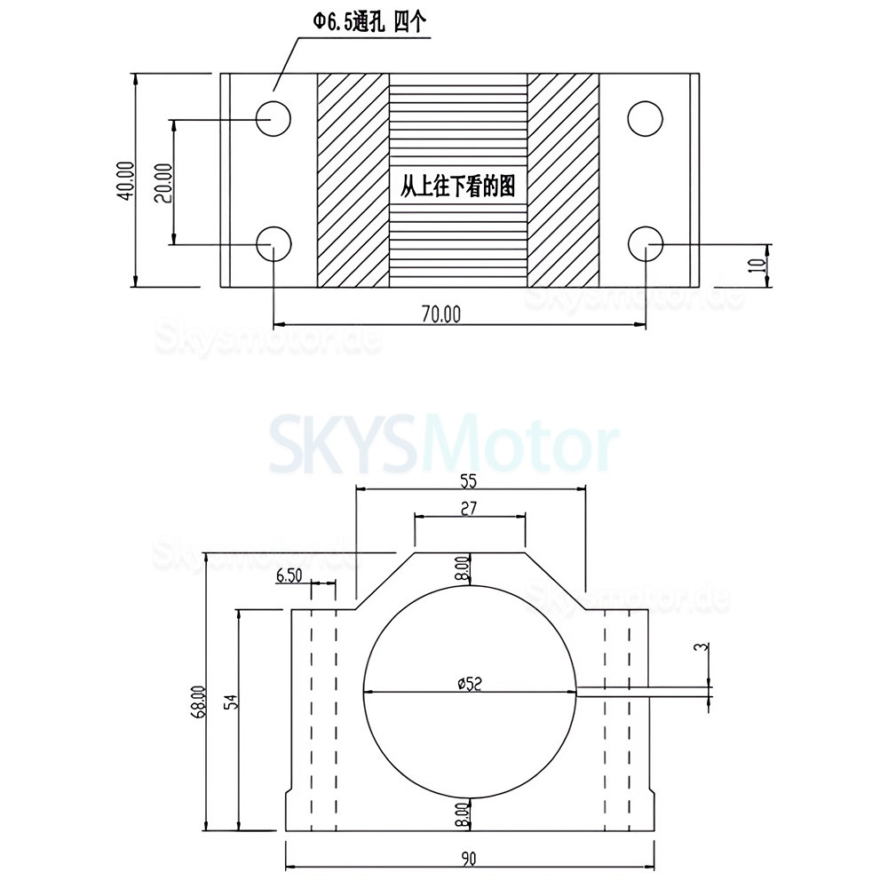 500W CNC Luftgek&uuml;hlt Spindelmotor Kit OSP001716 110V/220V, 12.000U/min mit Netzteil und 13 ER11-Spannzangen